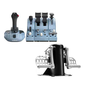 TCA Captain Pack X Flight Simulator Airbus Edition with Professional Rudder Pedal for Thrustmaster Simulation Games