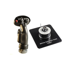 F18 Flight Simulator Detachable Joystick Grip Flight Controller with Base for Thrustmaster Simulation Games