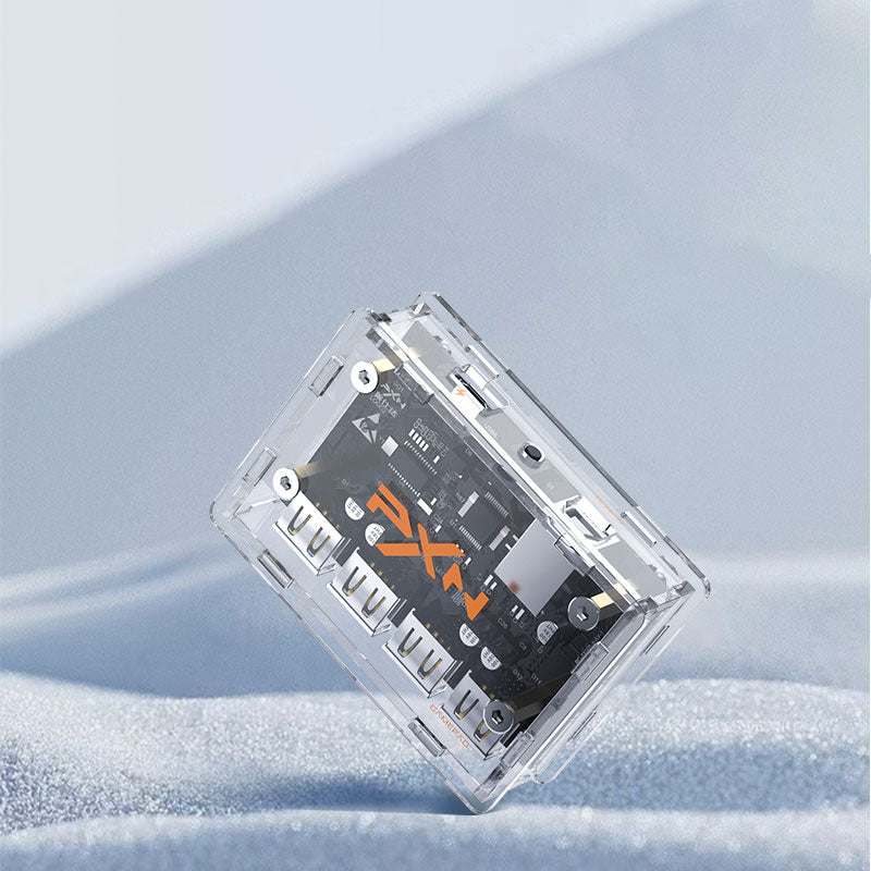 PXN ZX1 Acrylic Expansion Converter Box USB2.0 Flight Simulator Accessory for Multiple Devices Expansion