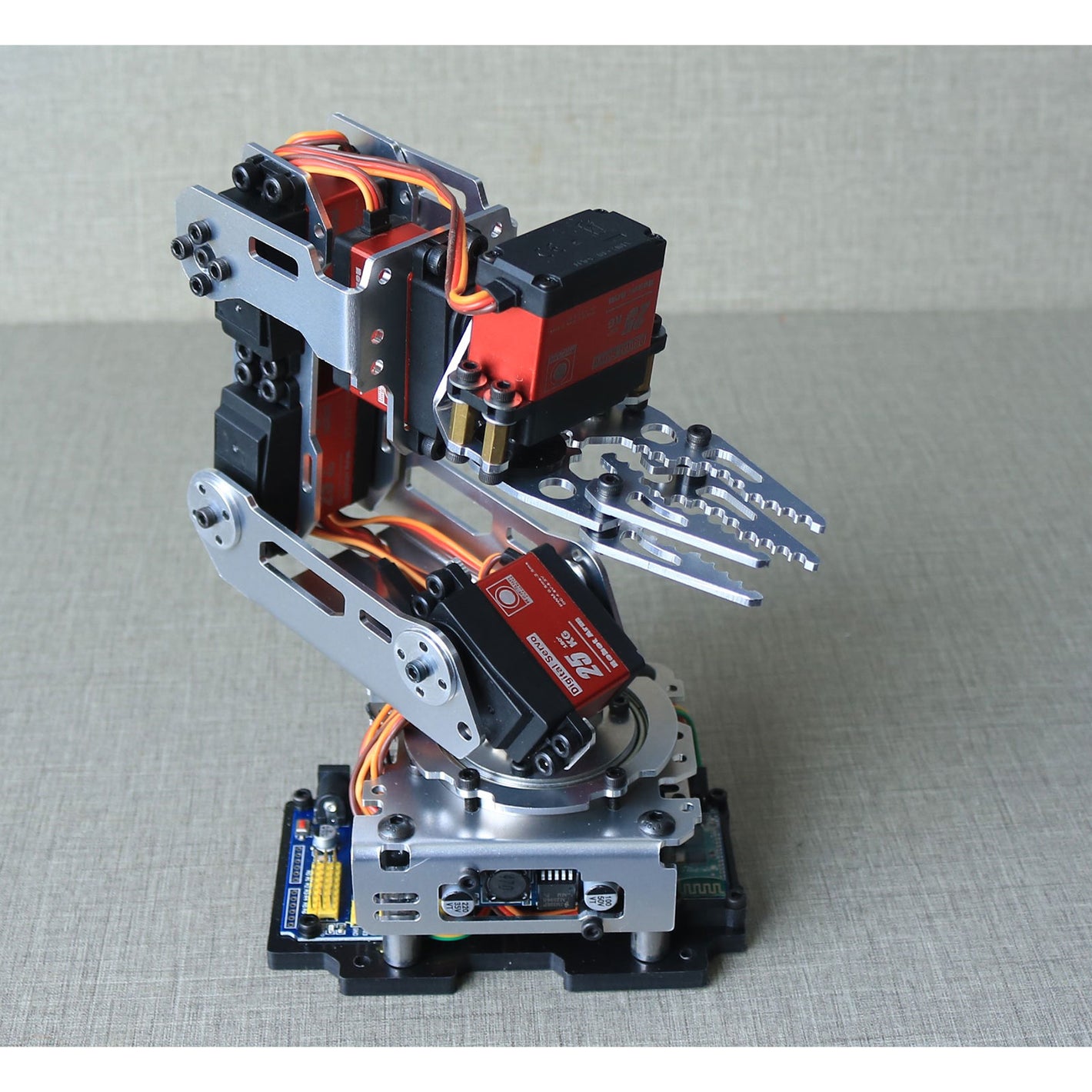 6 DOF Mechanical Arm Set 20KG Digital Servo Robot Arm Support Secondary Development for Ar-duino DIY