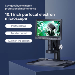 318C 12MP 1600X Digital Microscope Camera with Parfocal Lens &amp; 10.1" IPS Screen for Touch Control