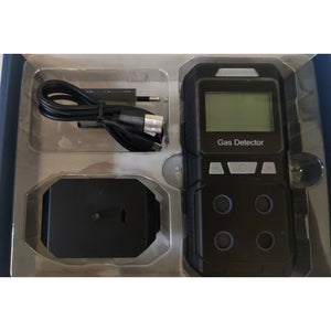 Portable 4-IN-1 Black Gas Tester EX/O2/H2S/CO Combustible Gas Monitor High Precision Air Quality Detector