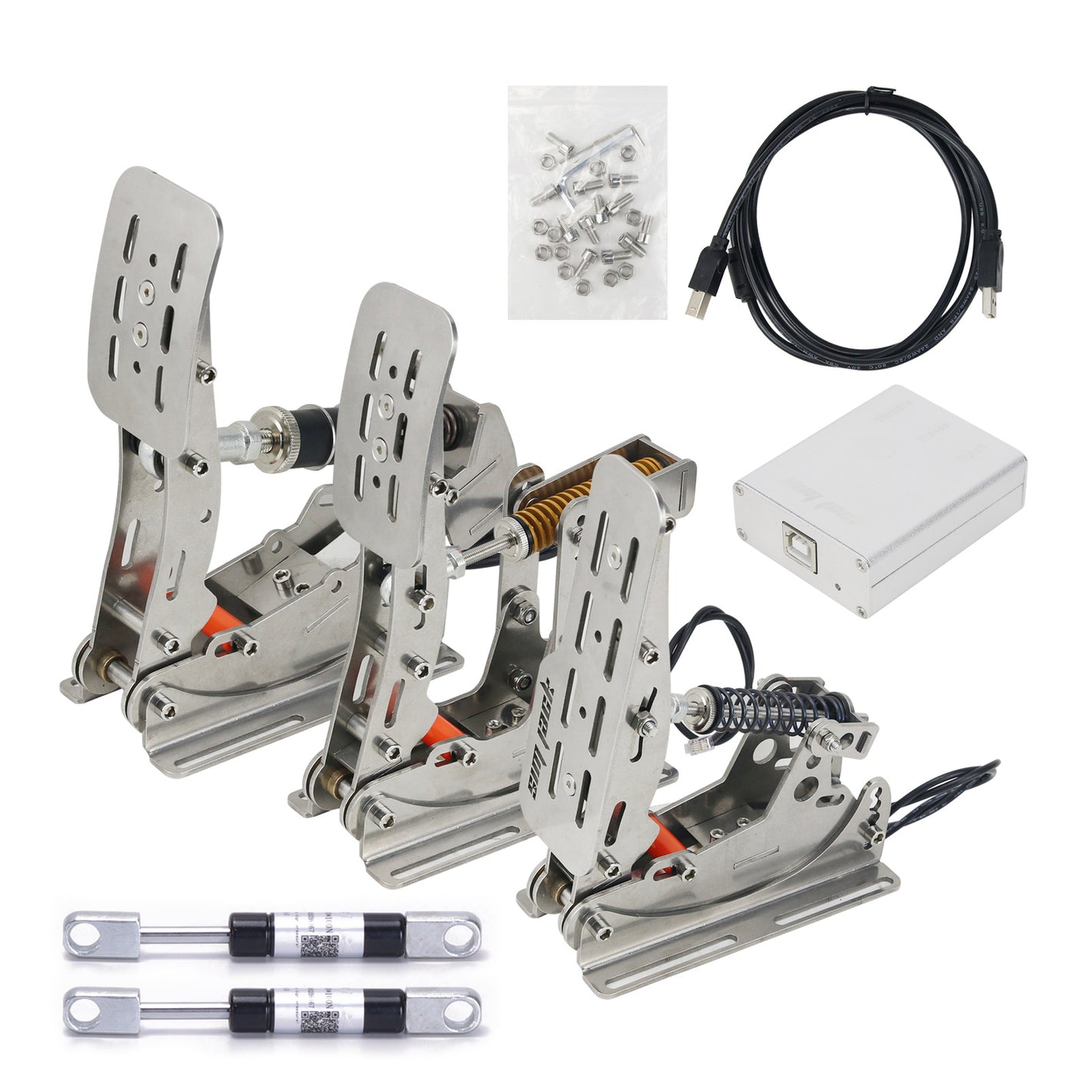 Simplayer PRO-P3+H2 3-Pedal Sim Racing Pedals Load Cell Pedals Standard Version + 2 Hydraulic Rods