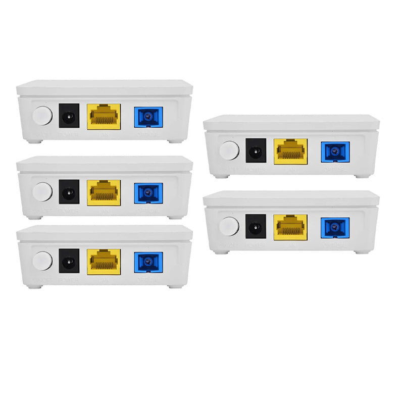 5PCS HG8310M GPON ONU SC/APC Interface Optical Network Terminal Gigabit Modem without Power Adapter
