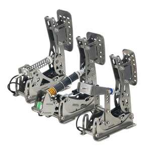 OKRACING GT1 PRO 3 Pedal Set (Throttle + Brake + Clutch) with Stainless Steel Pedal Base Plate