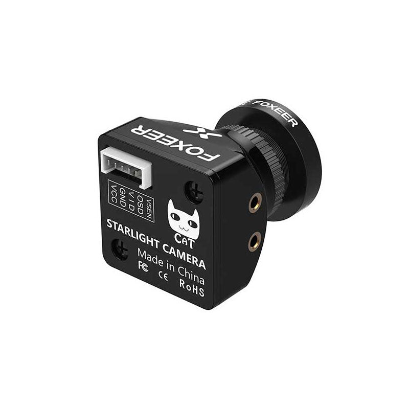 FOXEER CAT3 Black Mini 22x22MM Starlight Camera Professional FPV Drone Night Vision Camera Support 4:3/16:9 and PAL/NTSC Switch