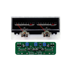 JP-115 Double Pointer VU Level Meter with LED Backlight Board and Driver Board AC/DC5-12V Power Supply