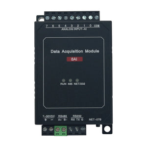4-20MA 0-10V to RS485+232 8 Channel Analog Input Acquisition Module Current Voltage AD Converter MODBUS