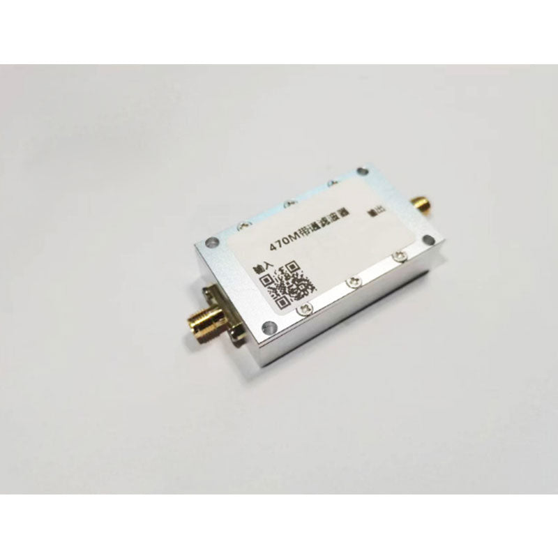 QM-BPF470A 470MHz Bandpass Filter 14MHz Bandwidth Narrow Band High Suppression Bandpass Filtering RF BPF