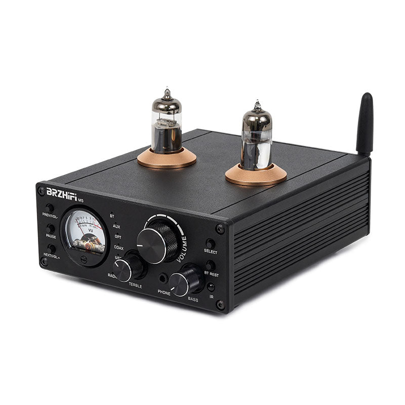 BRZHIFI PAD-M5N HiFi Bluetooth 80W+80W High Power Electronic Tube Amplifier Professional Digital Power Amplifier