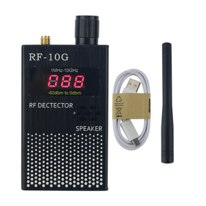 RF-10G 1MHz-10GHz RF Detector Digital Display Field Strength Meter High Quality Power Meter for Anti Eavesdropping