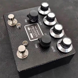 Black Dual Channel Electric Guitar Overdrive Distortion Single Effects Pedal for Browne Protein with LY-ROCK LOGO