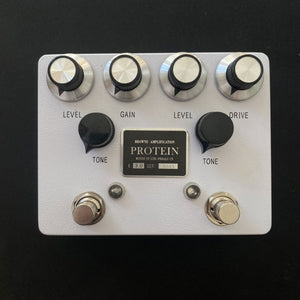 White Dual Channel Electric Guitar Overdrive Distortion Single Effects Pedal for Browne Protein with LY-ROCK LOGO