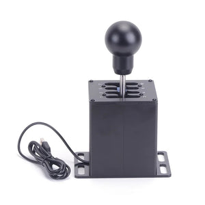 Simplayer HQS-R7 6+R Gear Shifter Racing Shifter w/ Round Handle for Logitech G27 &amp; Thrustmaster T300