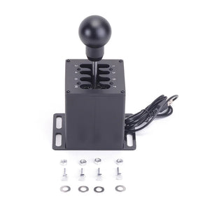 Simplayer HQS-R7 6+R Gear Shifter Racing Shifter w/ Round Handle for Logitech G27 &amp; Thrustmaster T300