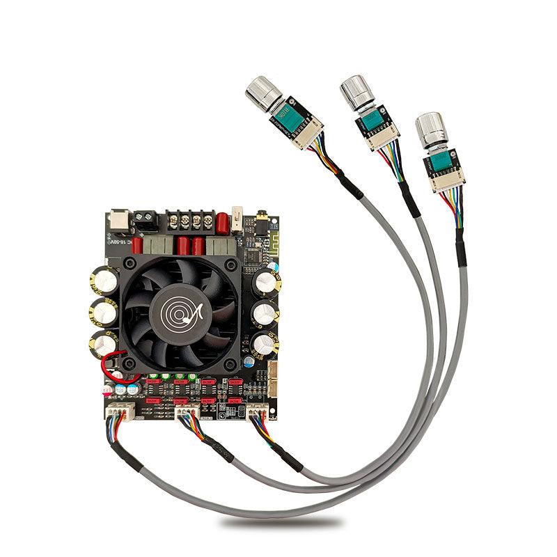 Wuzhi Audio Split Type ZK-3002T Bluetooth 300Wx2 High Power Dual Channel Digital Power Amplifier Board with Treble and Bass Adjustment