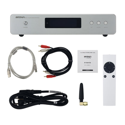 BRZHIFI DC300 Dual Core ES9039PRO HiFi Audio Decoder 8xOPA1612 Digital to Analog Converter 3.5-inch OLED Display