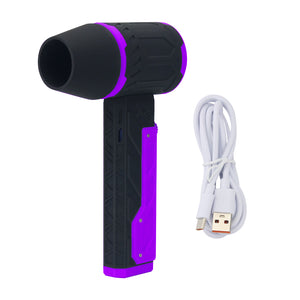 HamGeek HG800 Black Purple Violent Fan Turbo Fan w/ 800G+ Wind Force &amp; 50mm Duct for Car PC Cleaning