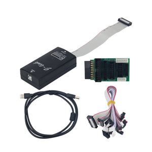 For Jlink V12 JTAG SWD Programmer MCU Debugger STM32 Emulator + Adapter Board + 7 Kinds of FFC Cables