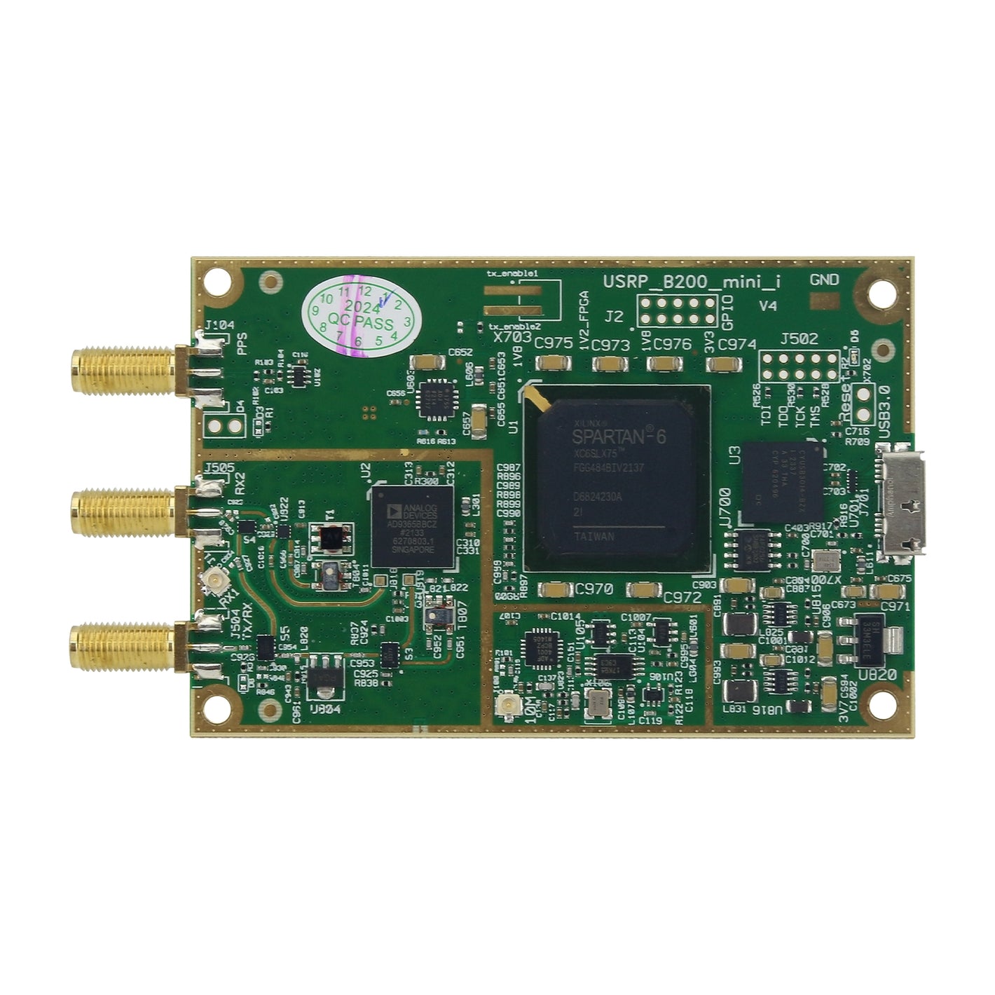 HamGeek Small B200 SDR Board USRP Development Board Support UHD Alternative For Ettus Imported B200/B210Mini