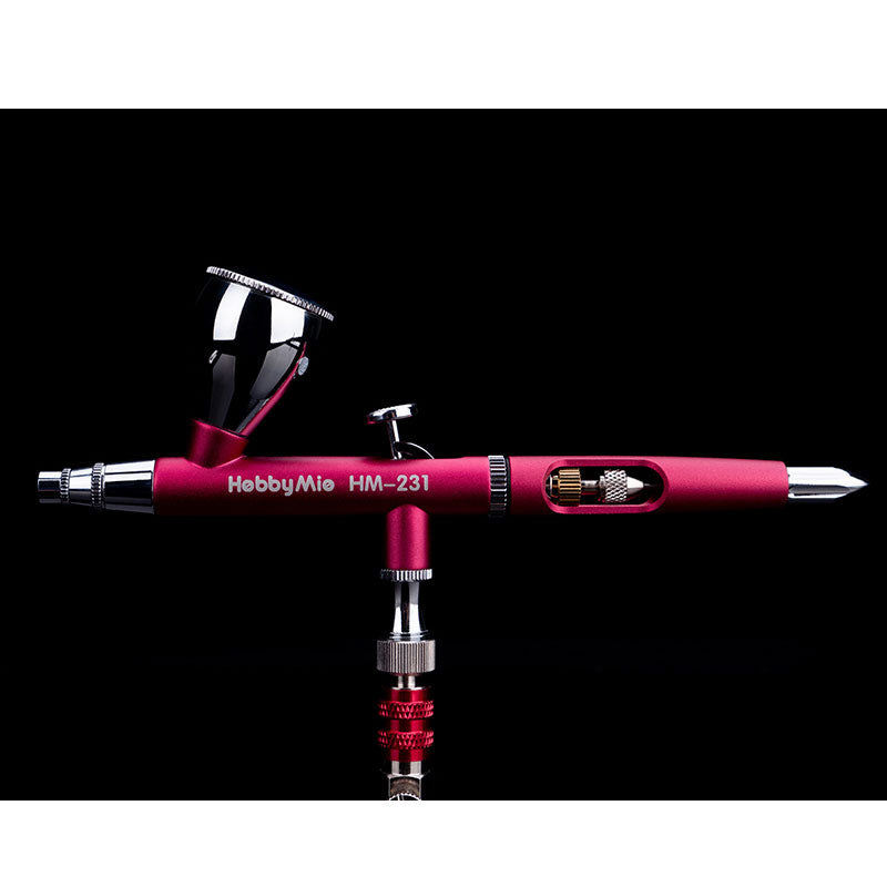 HOBBY-MIO HM-231 0.3MM Lightweight and High Precision Dual-action Airbrush for Model Color Spraying DIY Compressor Tool