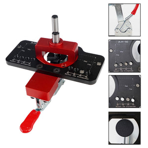 35mm Hinge Jig Aluminum Alloy Hinge Drilling Jig (with Drill Guide Locator) for Cabinet Door Hinges