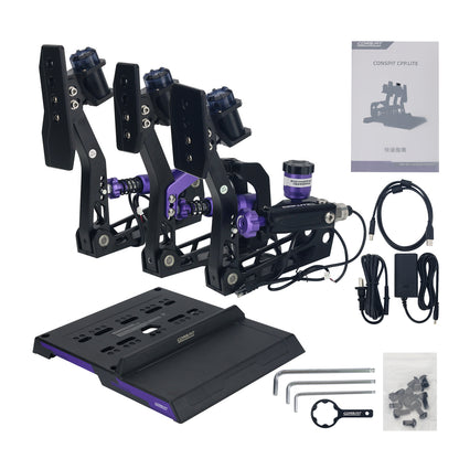 Conspit CPP.Lite 3-Pedal SIM Pedals Racing Pedals Hydraulic Brake Vibration Pedal Set Game Simulator