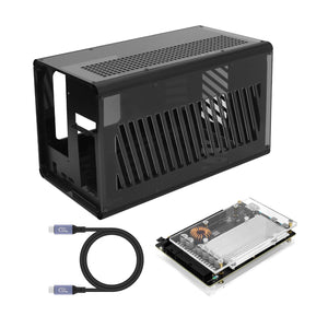 HAMGEEK BX V2.0 Graphics Card Dock + XY Dock DIY External Expansion GPU Docks 100W Output with 60cm Thunderbolt 4 Cable