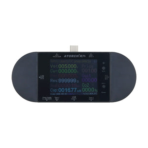 ATORCH UD24 USB Voltmeter Voltage Current Meter DC Digital Tester 2.4&quot; Color Screen (Full Set)
