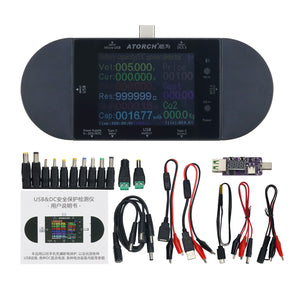 ATORCH UD24 USB Voltmeter Voltage Current Meter DC Digital Tester 2.4&quot; Color Screen (Full Set)