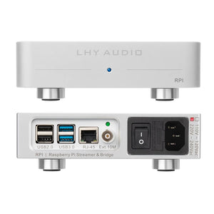 LHY Audio Silvery RPI Streaming Digital Music Turntable Roon Bridge HiFi Audio Player for Raspberry Pi Streamer &amp; Bridge