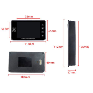 VA9910 Battery Capacity Manager Multifunctional High Precision Coulometer 3.5-inch LCD 100A Diverter with Base
