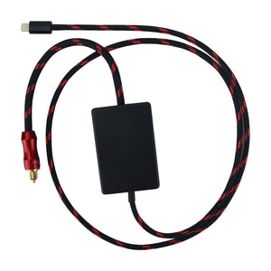 1M/3.3FT Digital Optical Audio Cable Amplifier Audio Cable for iPhone Mobile Phone to Square Port