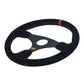 Simplayer 14&quot; Universal Steering Wheel Racing Wheel Matte Suede + Red Stripe for OMP Modification