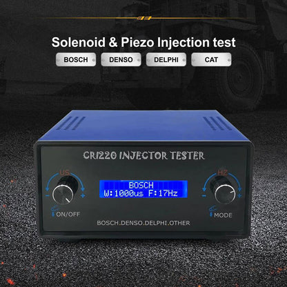 CRI220 High Pressure Rail Injector Detector Desktop Fuel Injector Tester Pulse Testing for BOSCH/DENSO/DELPHI