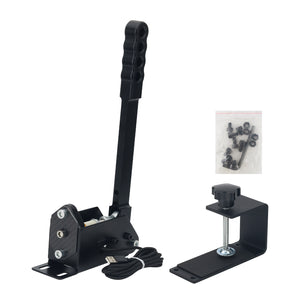 ODDOR USB Handbrake PC Game Handbrake (Black) + Clamp for Simagic MOZA Drifting &amp; Rally Racing Games