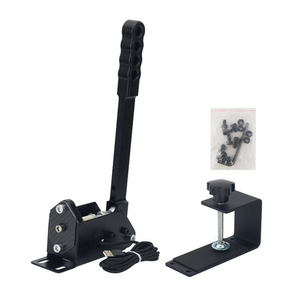 ODDOR USB Handbrake PC Game Handbrake (Black) + Clamp for Simagic MOZA Drifting &amp; Rally Racing Games