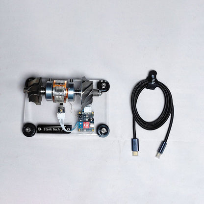 Portable Metal Turbine Brushless Motor Model Supercharged Turbine Blade Aircraft High Speed Motor CNC Toy