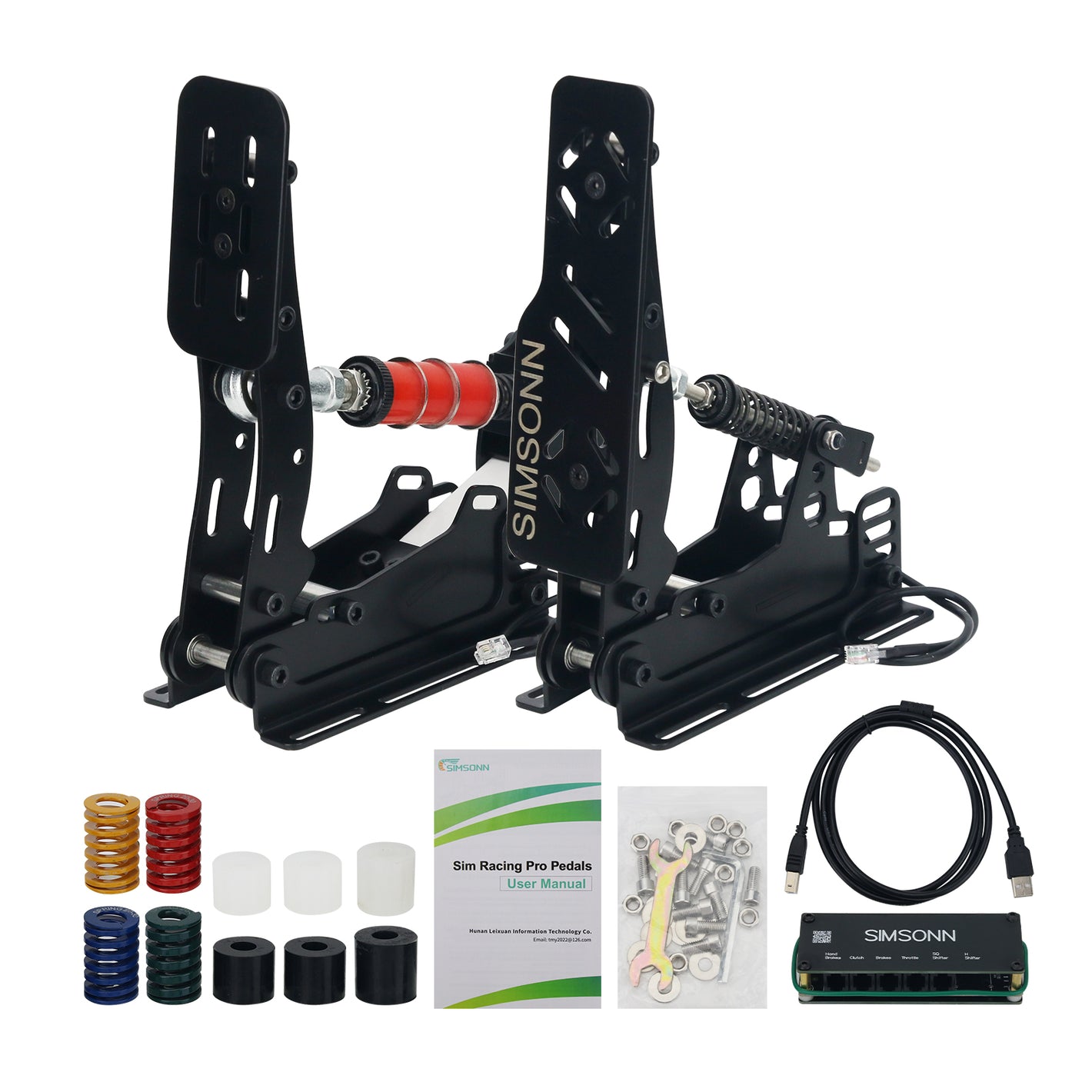 SIMSONN 2-Pedal Set HE Pedals SIM Racing Pedals Load Cell Pedals without Pedal Plate and Hydraulic Rod