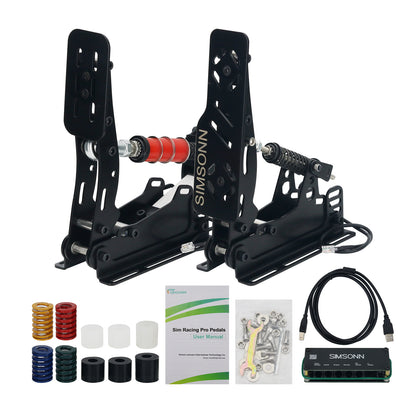SIMSONN 2-Pedal Set HE Pedals SIM Racing Pedals Load Cell Pedals without Pedal Plate &amp; Hydraulic Rod