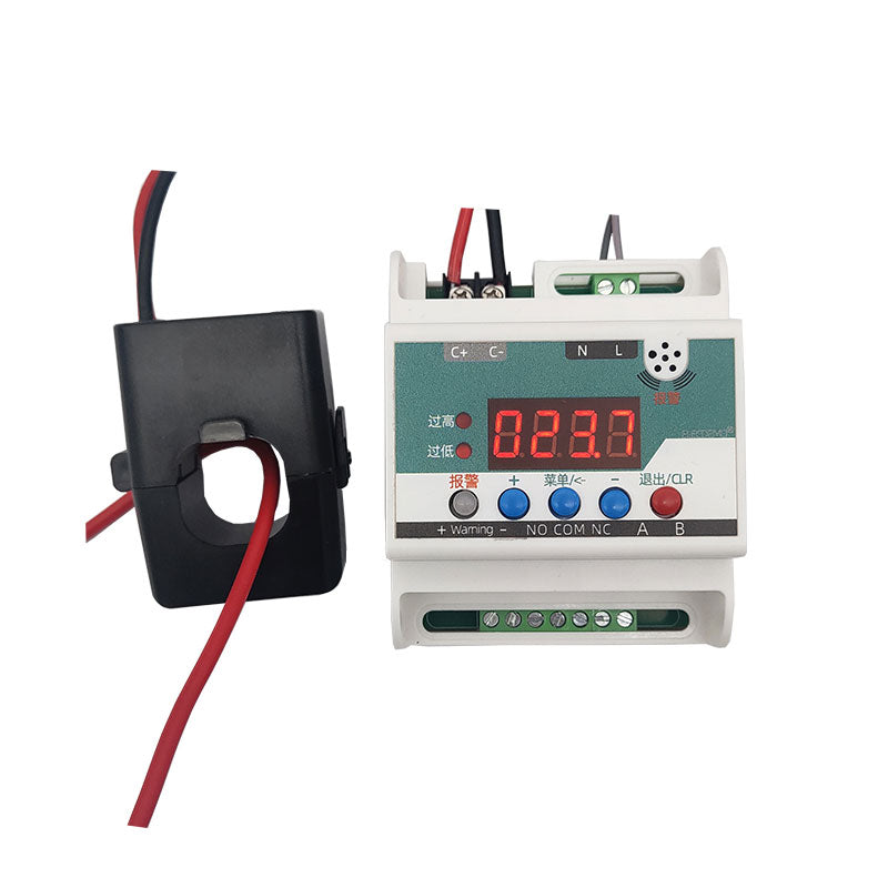 YK-ACW105M+1000/5A Transformer Kit AC Ammeter Digital Display Upper and Lower Limit Alarm Current Controller Relay Detection