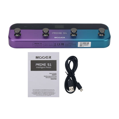 MOOER Prime S1 Smart Electric Guitar Comprehensive Effects Pedal Dual Channel Stereo Output Support APP Control