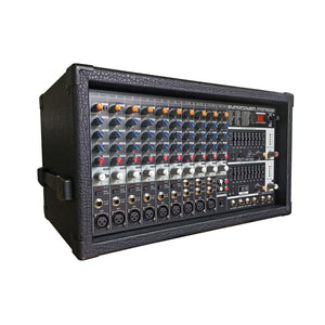 PMP2000 1000W 14-Channel Active Audio Mixer Ultra-low Noise 2x350W Stereo Multi-effects Processor