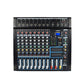 R-1600 1600W*2 Professional 8-Channel Power Mixer KTV Mixing Console with Bluetooth Reverb Equalizer
