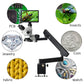 HY-7050FLA-1090 3.5X-50X Zoom Stereo Trinocular Microscope Clamp Folding Extension Base with 10-inch Microscope Camera