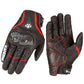 Simplayer Red Racing Gloves Men Sheepskin Gloves w/ Carbon Fiber Protective Shell for Touch Screen