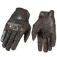 Simplayer Black Racing Gloves Men Sheepskin Gloves w/ Carbon Fiber Protective Shell for Touch Screen