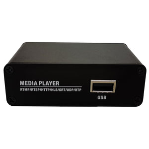 USB Video Streamer Live Streaming Media Player USB Audio Player Support for for TS/HLS/FLV/RTSP/RTMP/RTMPS/UDP/RTP/SRT
