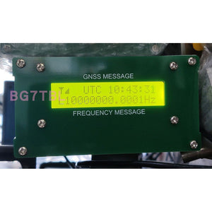LCD-GNSS GPS Clock 10MHz GNSS Disciplined Oscillator with LCD Frequency Display for GPS + BDS + GAL