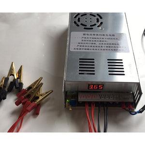 220V Lithium Battery Cell Balanced Charger with 4 Pair of Wires Fixed 35A 2.70-4.85V Adjustable for New Energy Vehicles